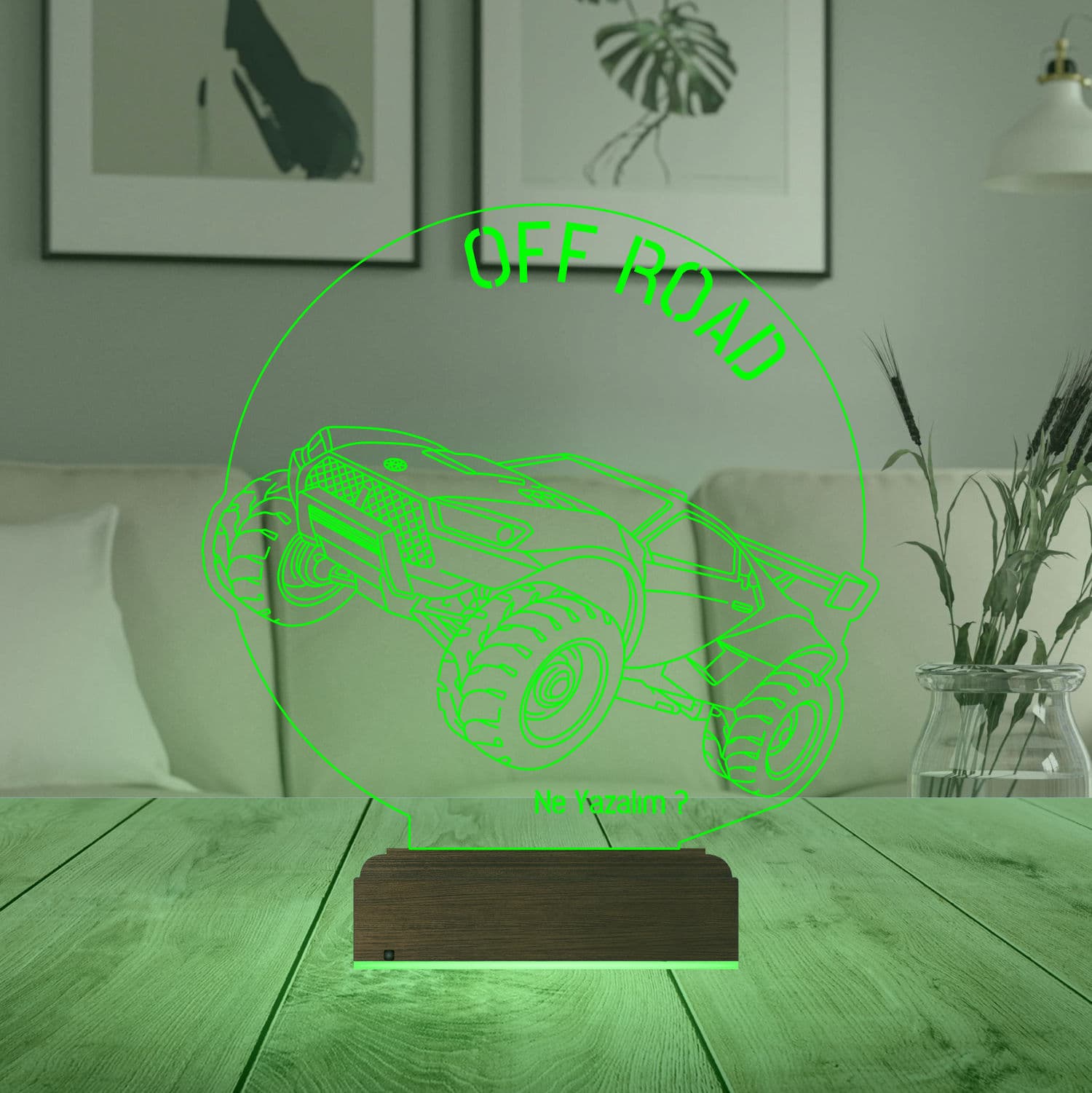 Внедорожник — 3D LED Ночник | Подарок мужчине или мальчику 7