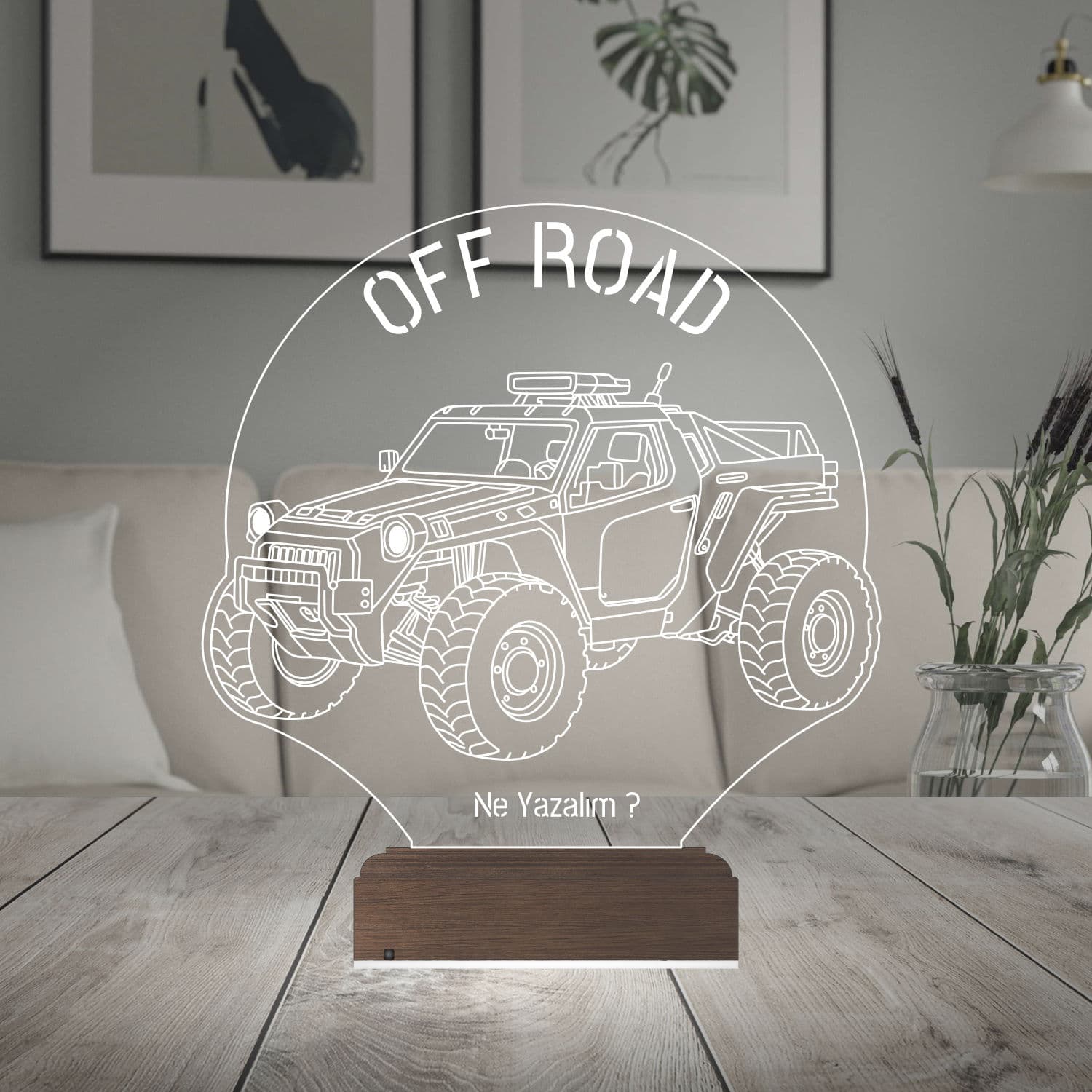 Внедорожник Off-Road — 3D LED Ночник | Подарок мужчине 2