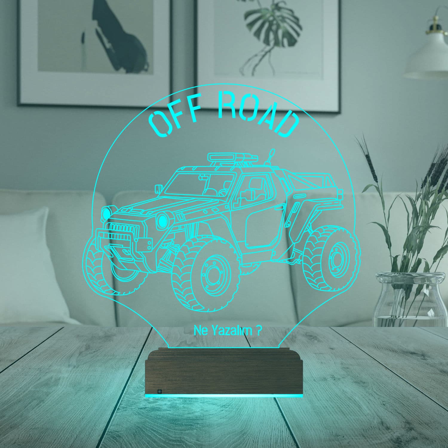 Внедорожник Off-Road — 3D LED Ночник | Подарок мужчине 3