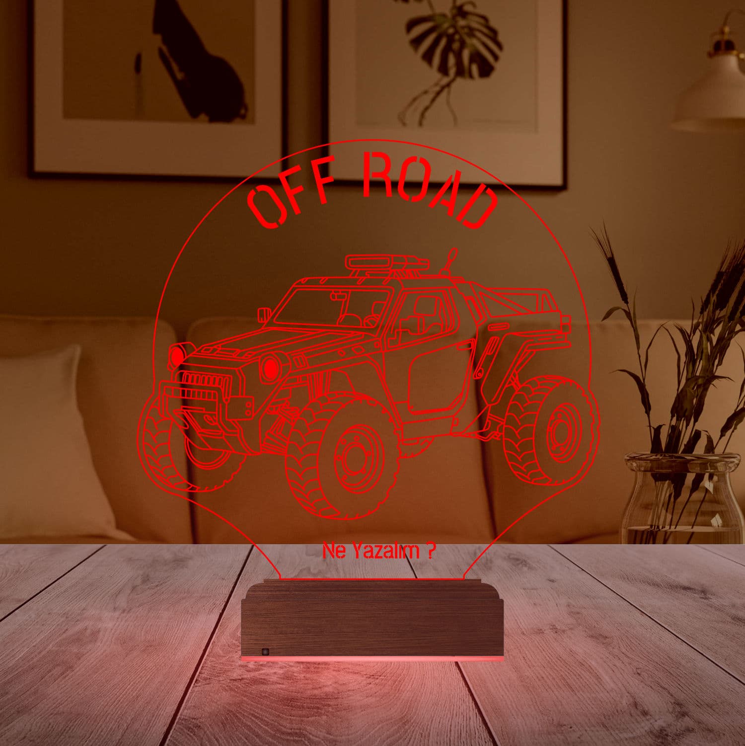 Внедорожник Off-Road — 3D LED Ночник | Подарок мужчине 4