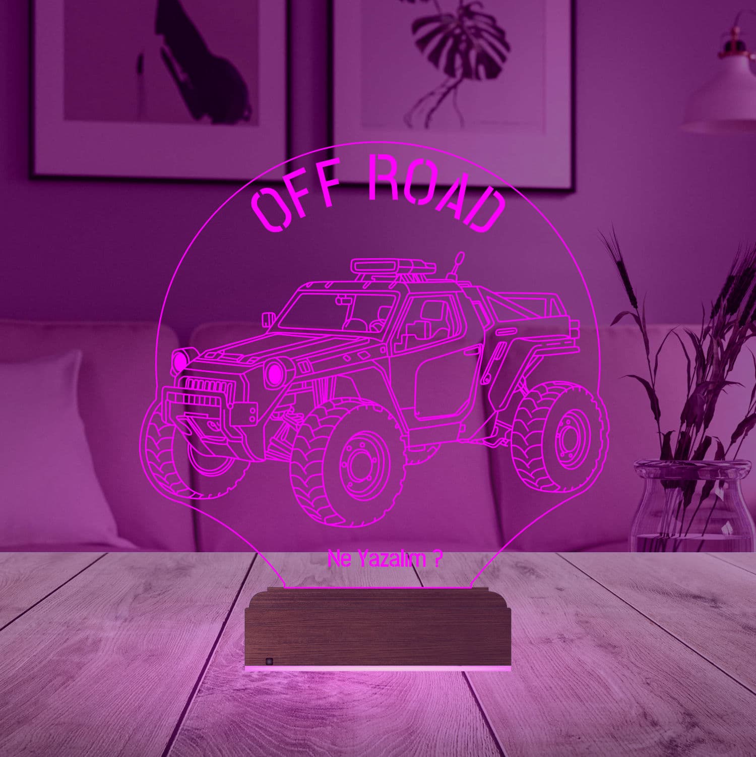 Внедорожник Off-Road — 3D LED Ночник | Подарок мужчине 5