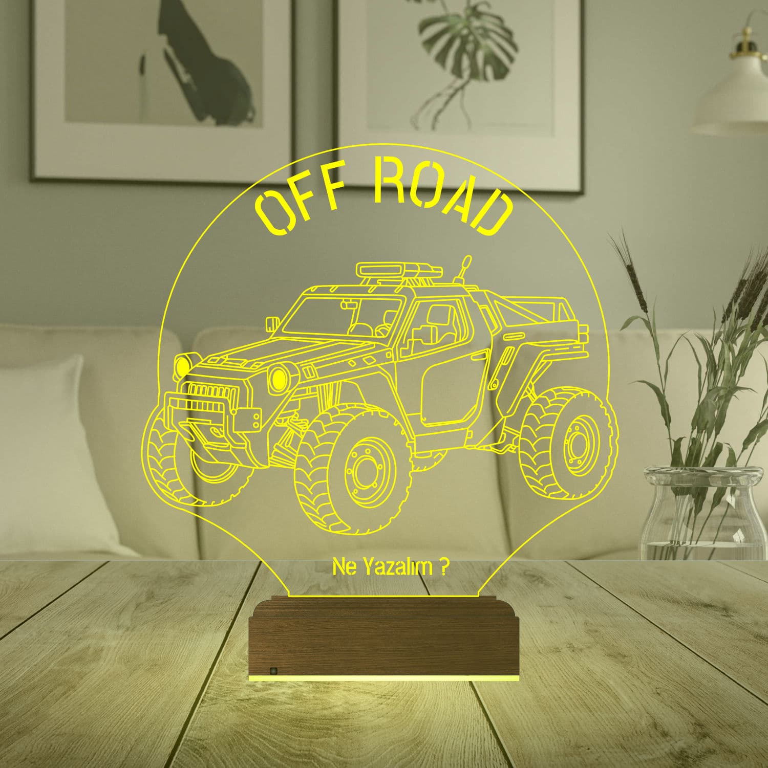 Внедорожник Off-Road — 3D LED Ночник | Подарок мужчине 6