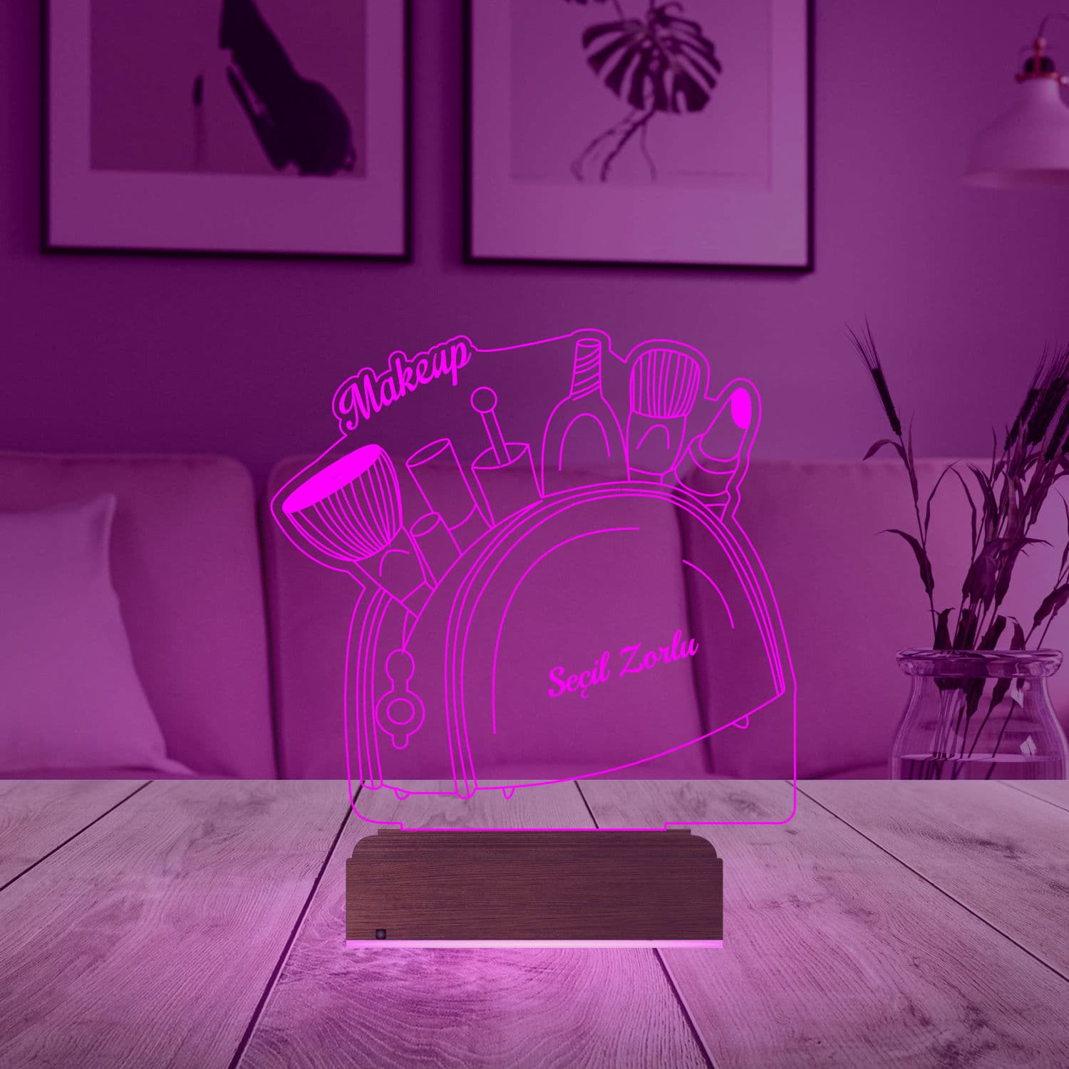 Набор косметики — 3D LED Ночник | Подарок для неё 5