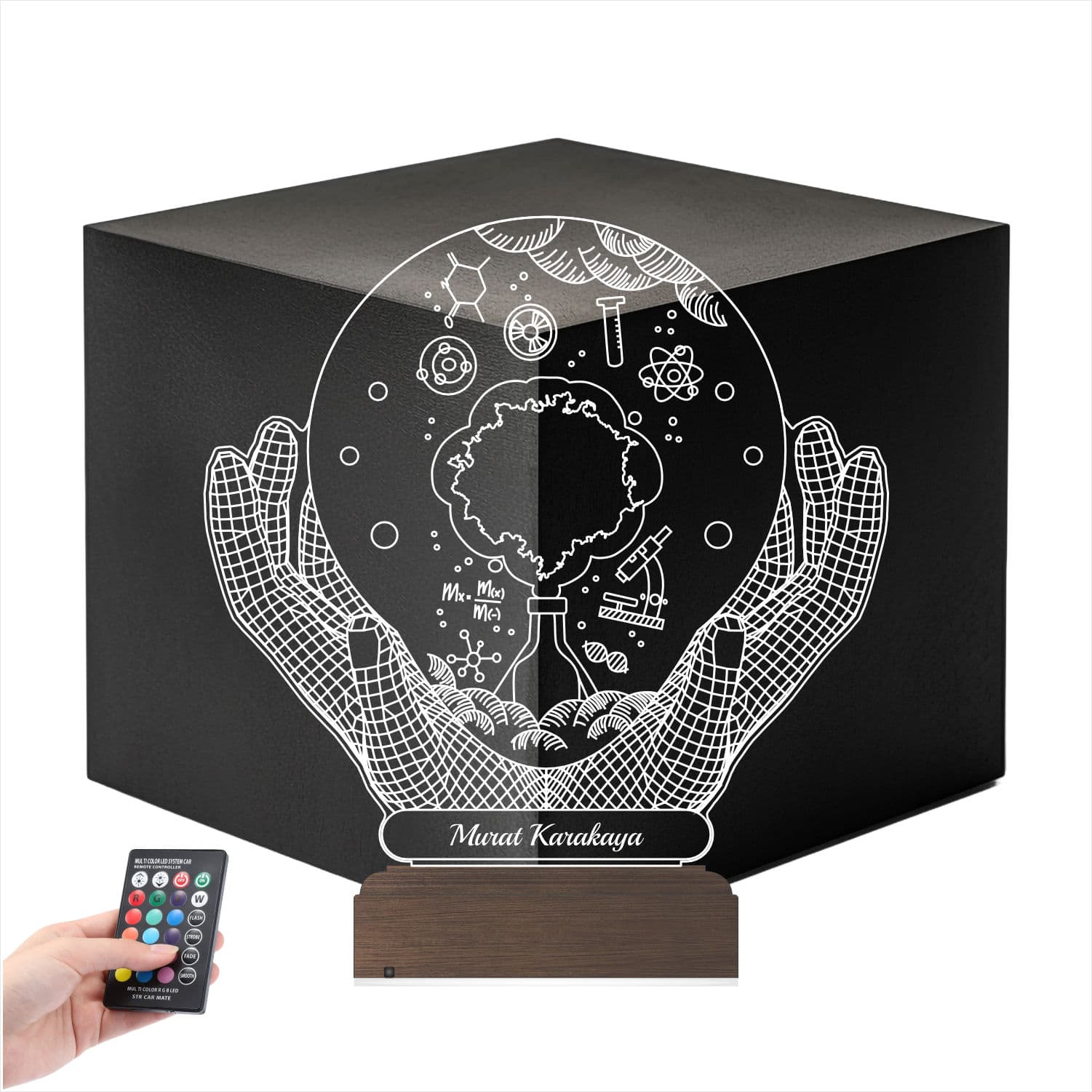 Наука и Знания — 3D LED Ночник | Подарок учителю или ученому 1