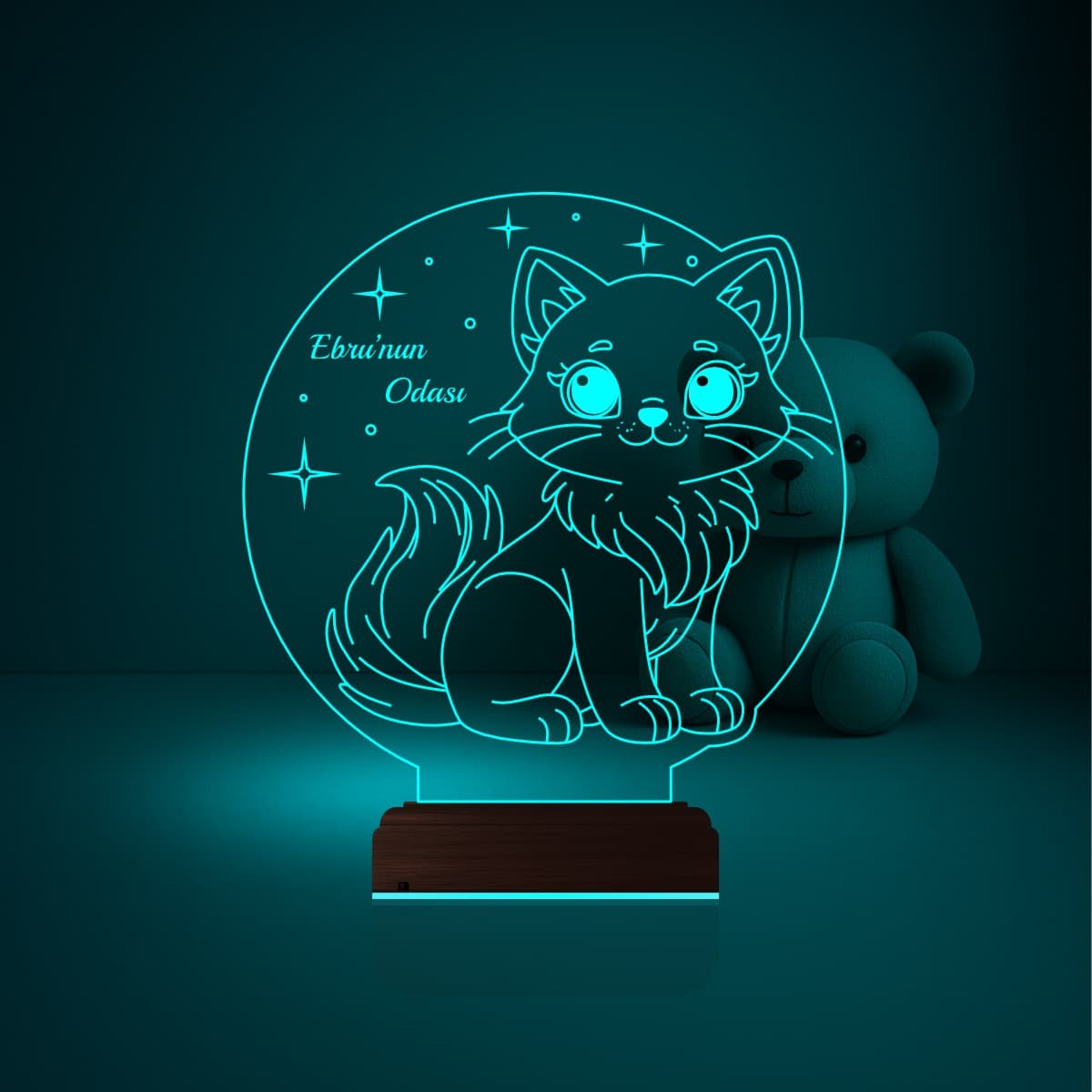 Котенок — 3D LED Ночник | Подарок ребенку 1