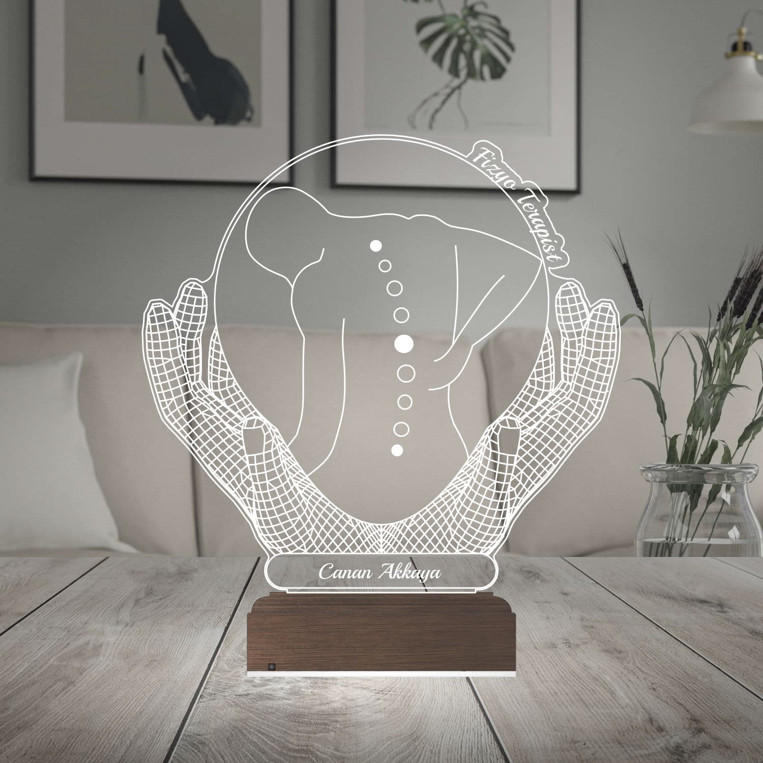 Физиотерапевт — 3D LED Ночник | Подарок врачу 2