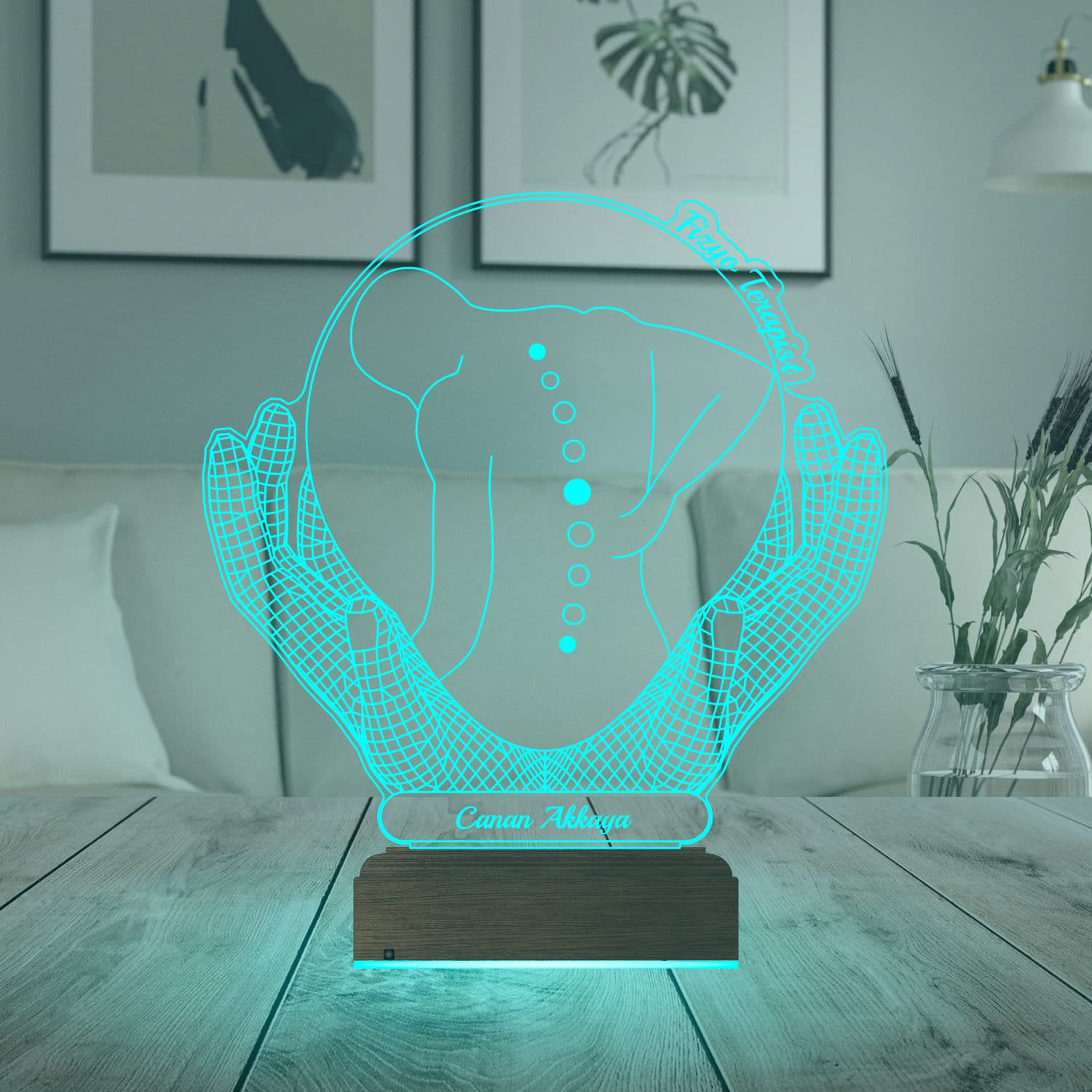 Физиотерапевт — 3D LED Ночник | Подарок врачу 3