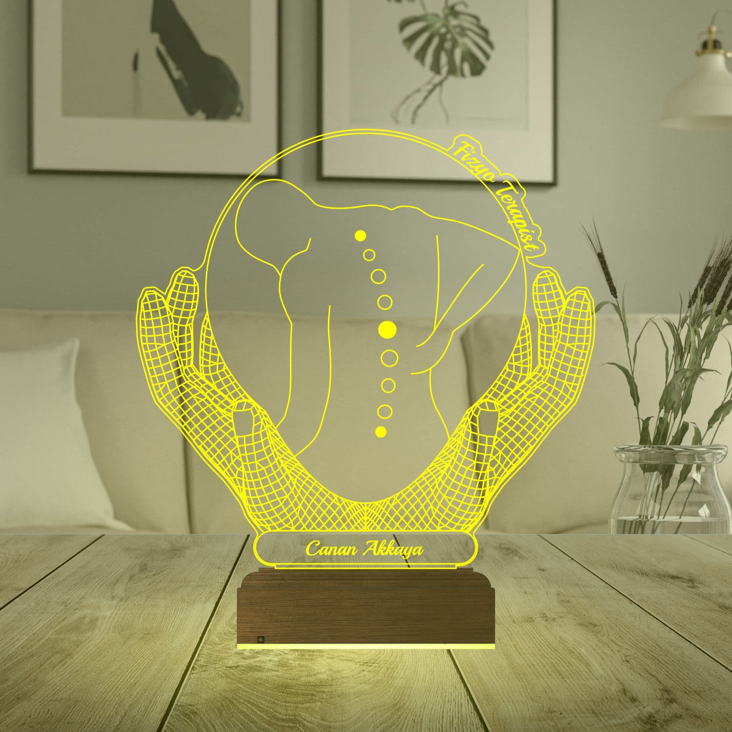 Физиотерапевт — 3D LED Ночник | Подарок врачу 6