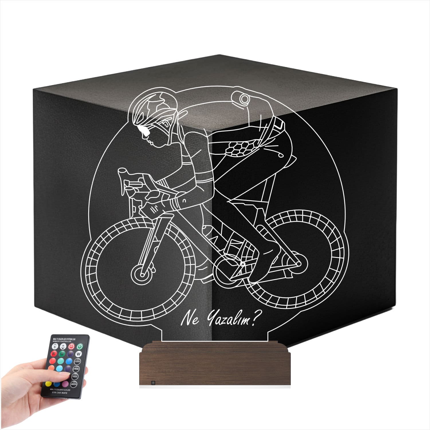 Велосипедист — 3D LED Ночник | Подарок спортсмену 1