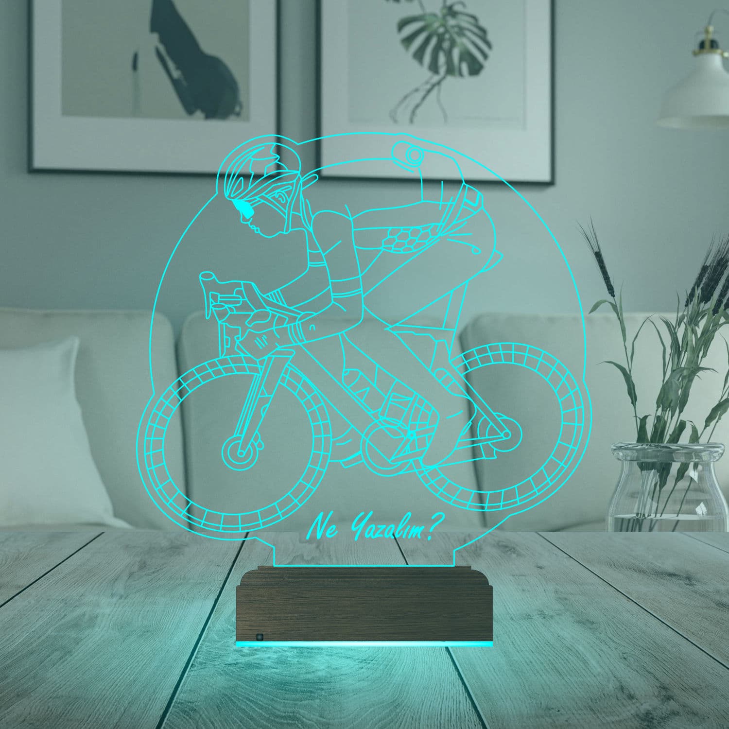 Велосипедист — 3D LED Ночник | Подарок спортсмену 3