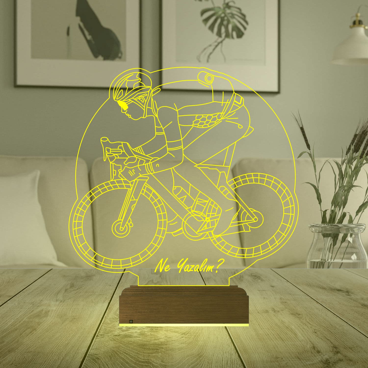 Велосипедист — 3D LED Ночник | Подарок спортсмену 6