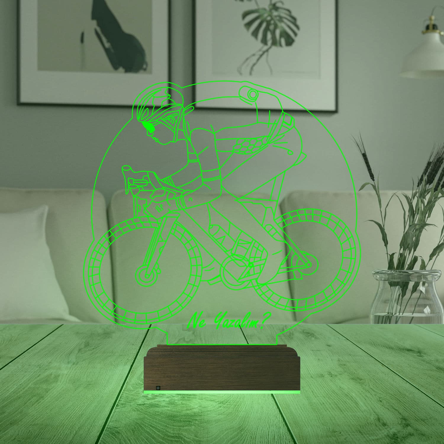 Велосипедист — 3D LED Ночник | Подарок спортсмену 7