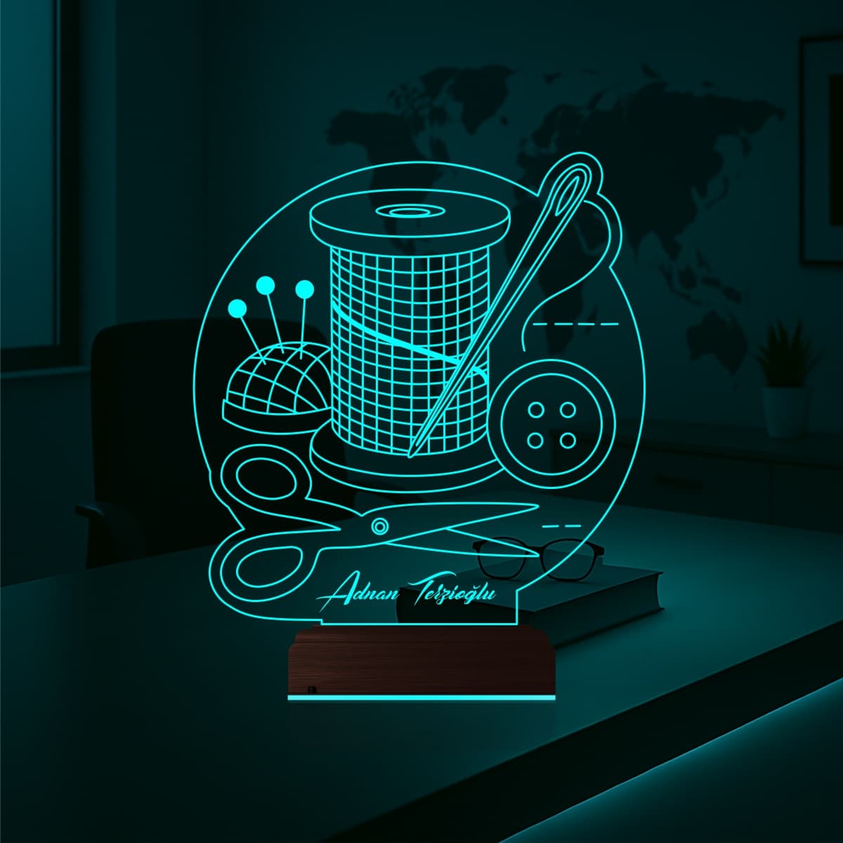 Швейный набор — 3D LED Ночник | Подарок портному 2