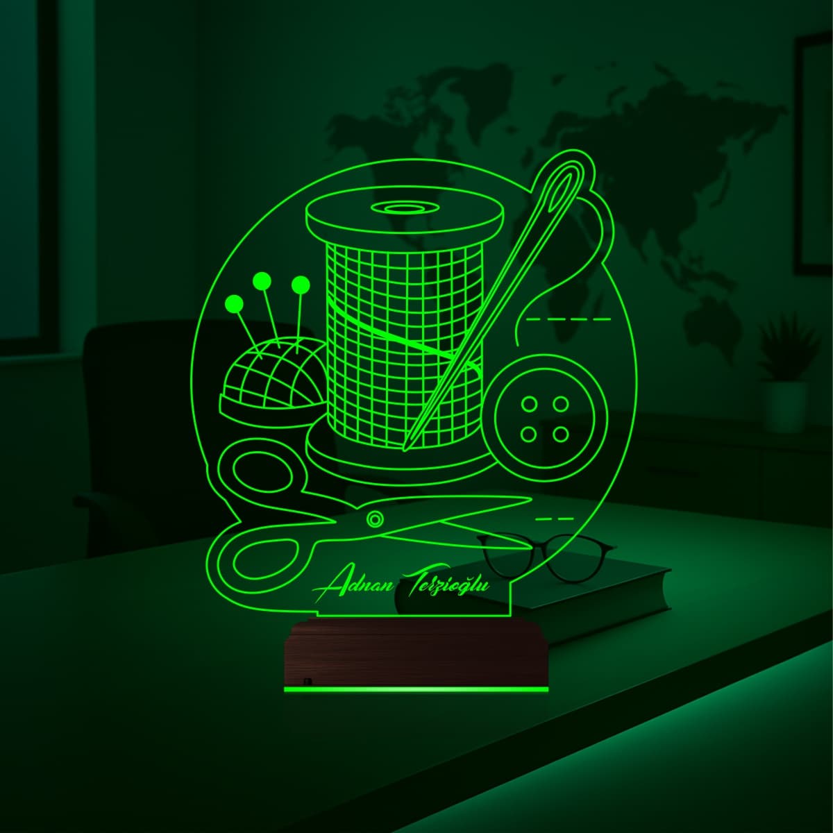 Швейный набор — 3D LED Ночник | Подарок портному 4