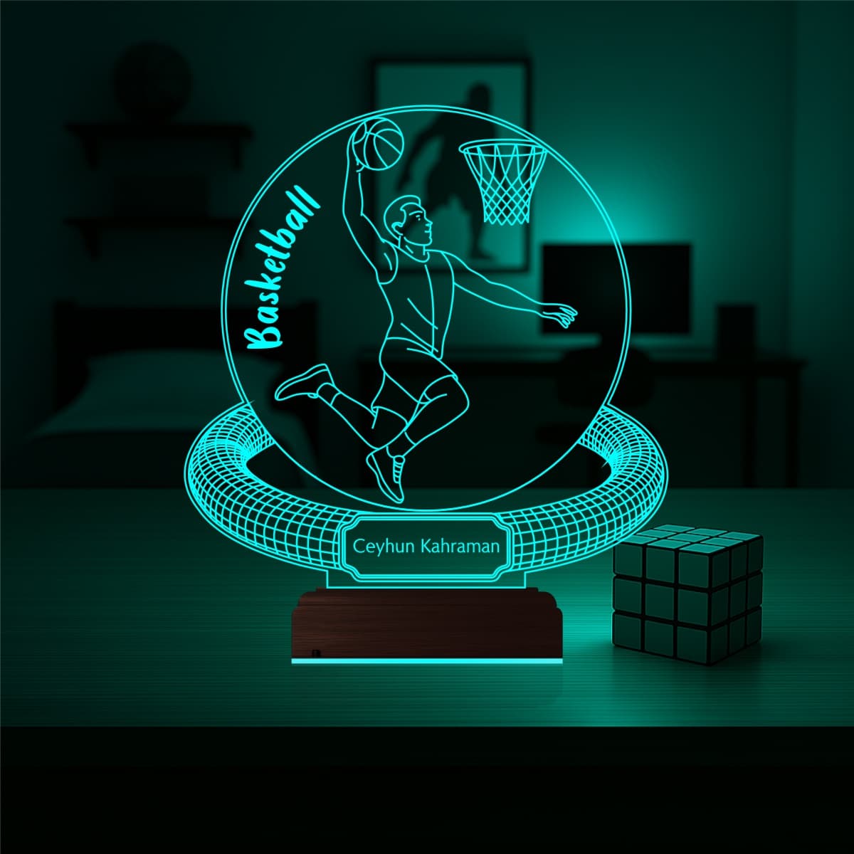 Баскетболист — 3D LED Ночник | Подарок спортсмену 1