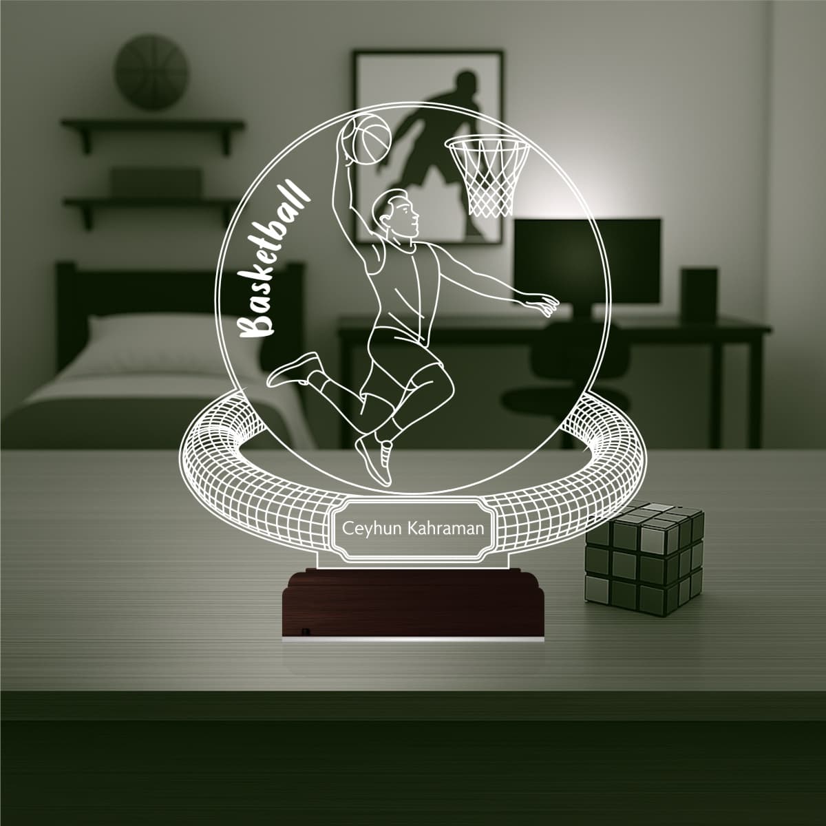 Баскетболист — 3D LED Ночник | Подарок спортсмену 2