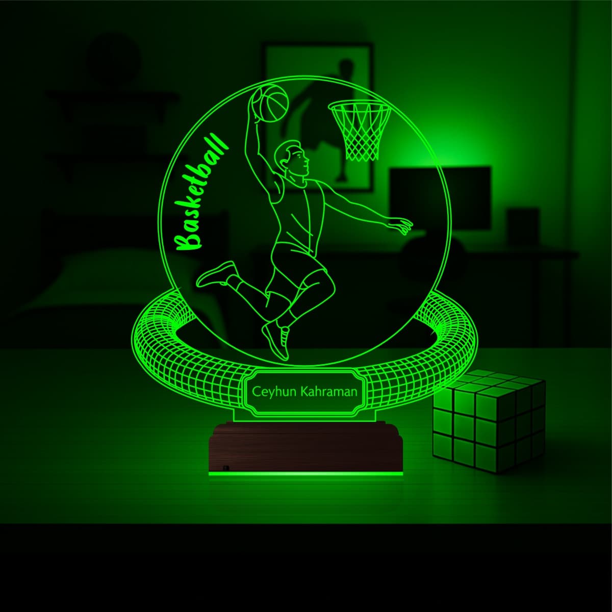 Баскетболист — 3D LED Ночник | Подарок спортсмену 4