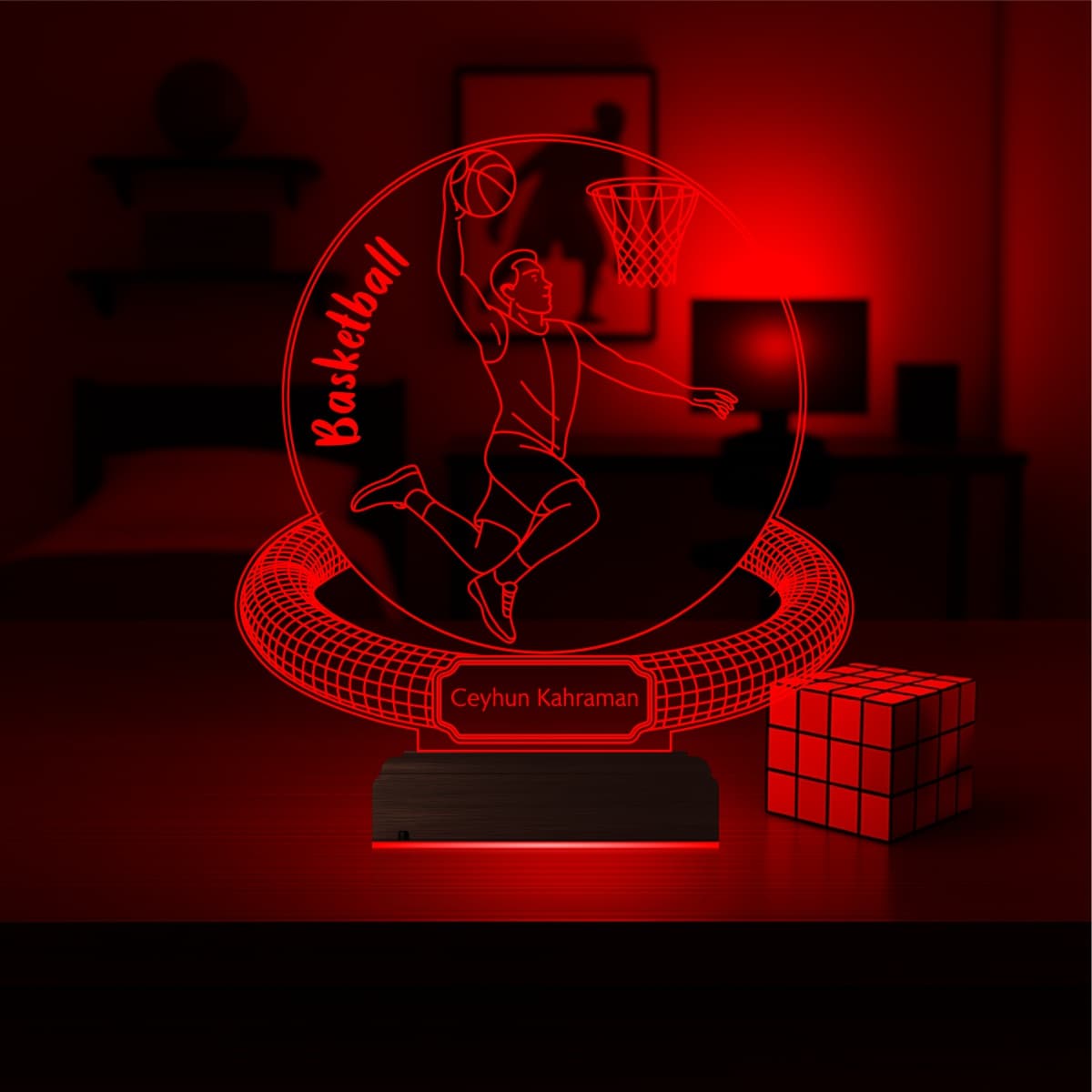 Баскетболист — 3D LED Ночник | Подарок спортсмену 5