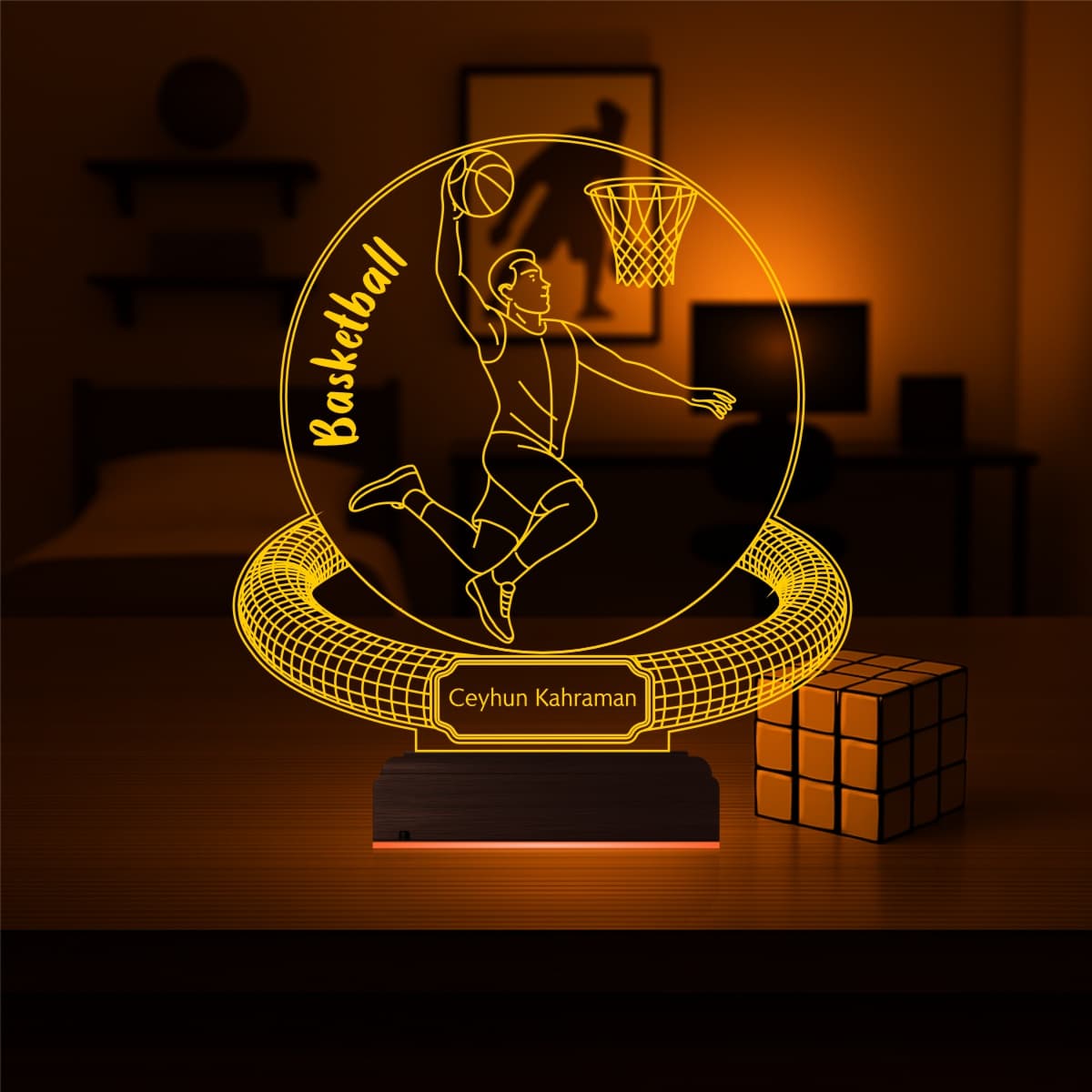 Баскетболист — 3D LED Ночник | Подарок спортсмену 6