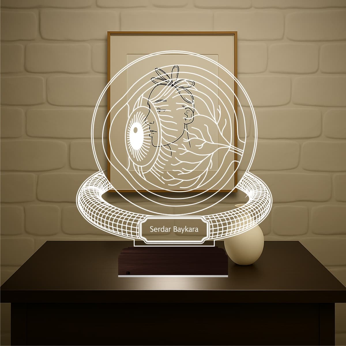 Именной 3D ночник Глаз Офтальмолога 2