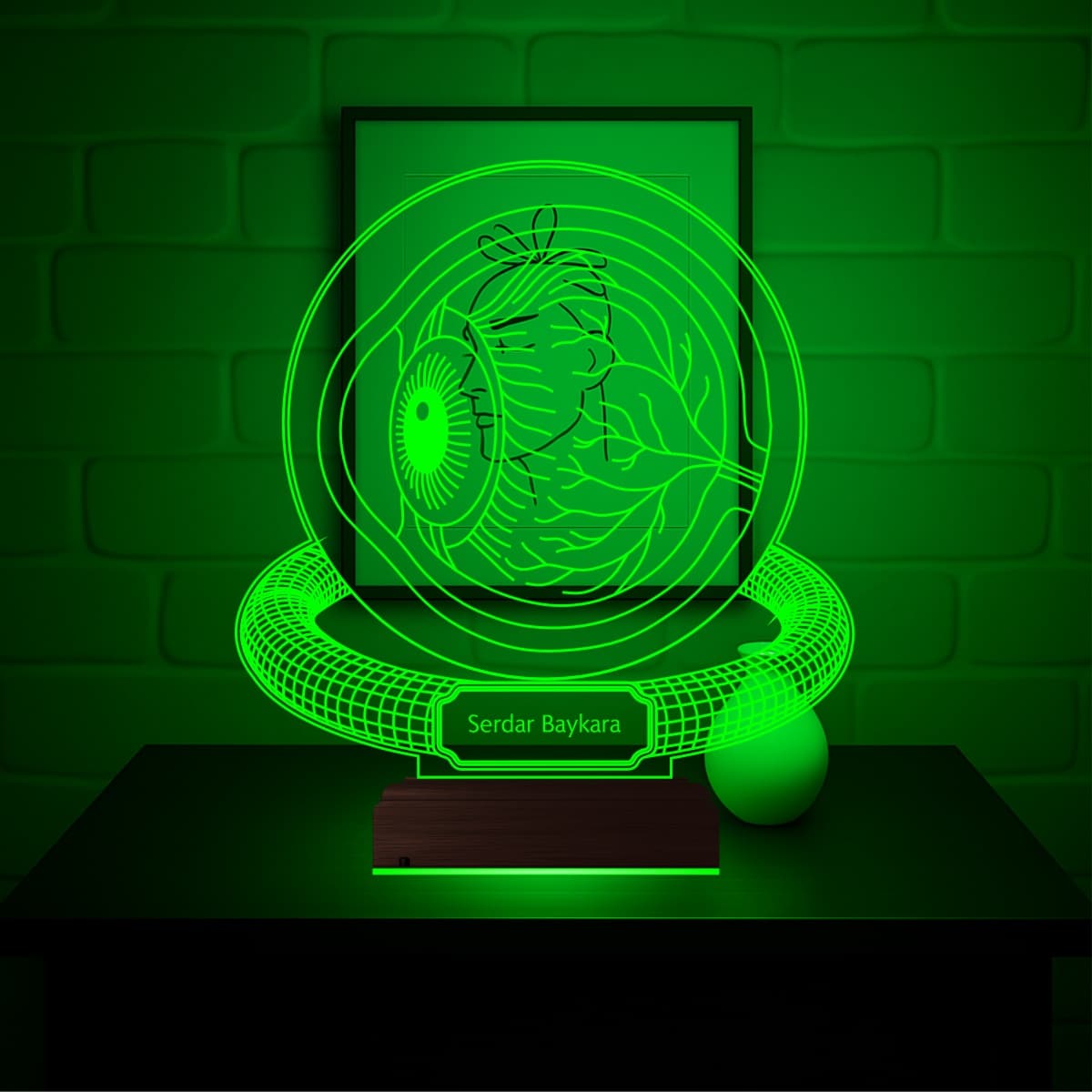 Именной 3D ночник Глаз Офтальмолога 3