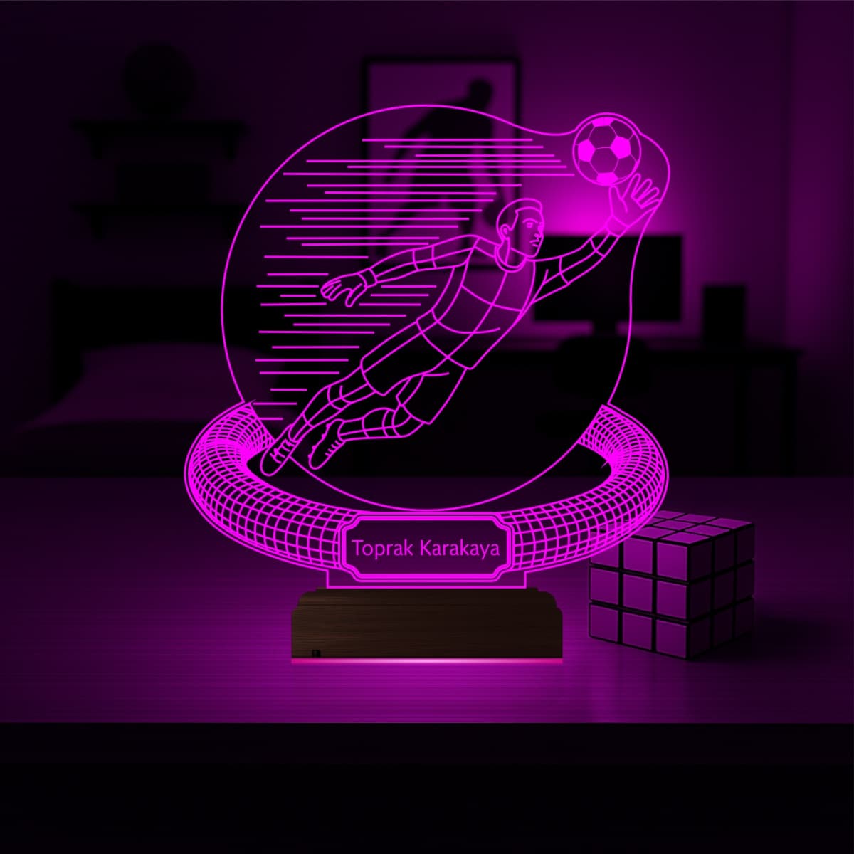 Футбольный вратарь — 3D LED Ночник | Подарок спортсмену 4