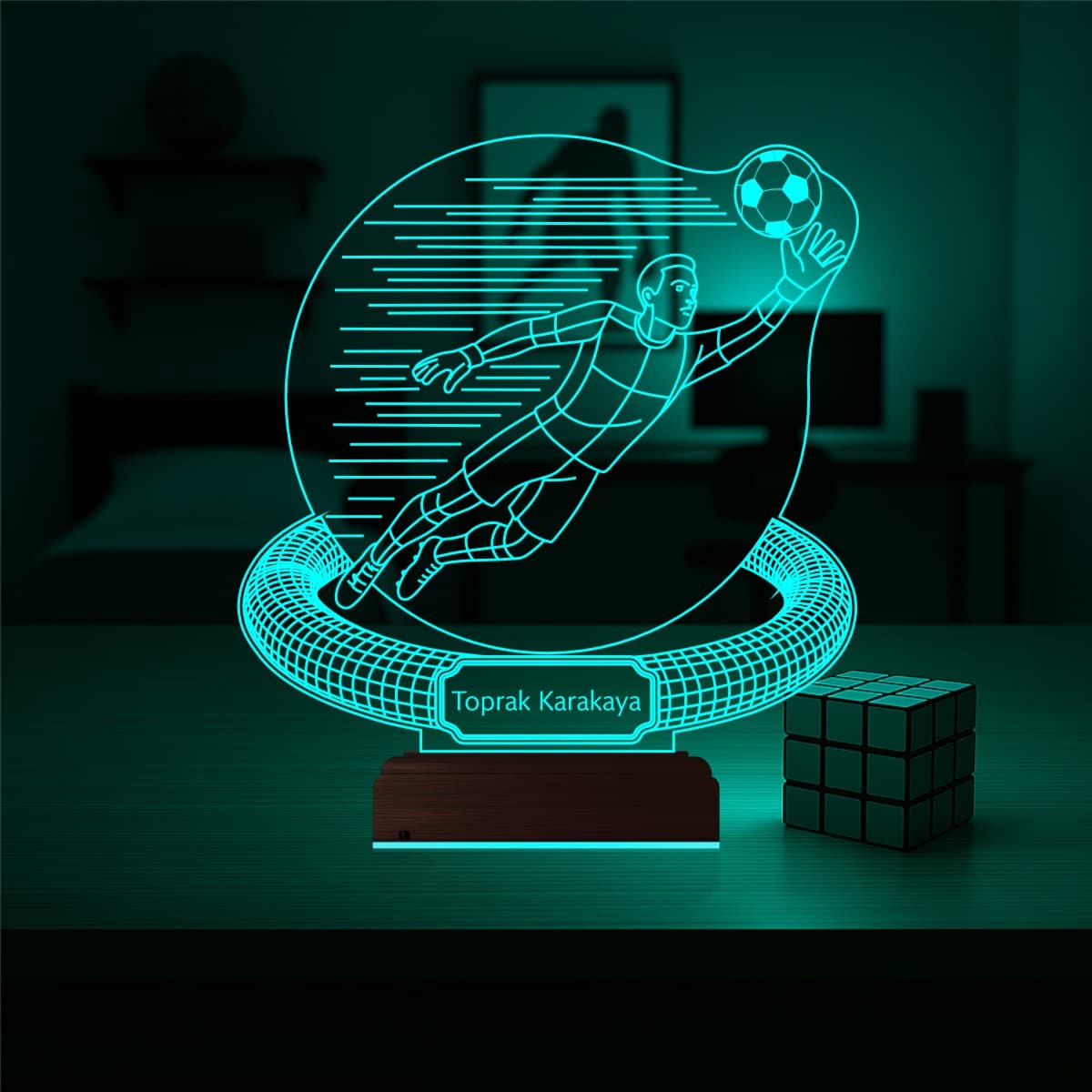 Футбольный вратарь — 3D LED Ночник | Подарок спортсмену 5