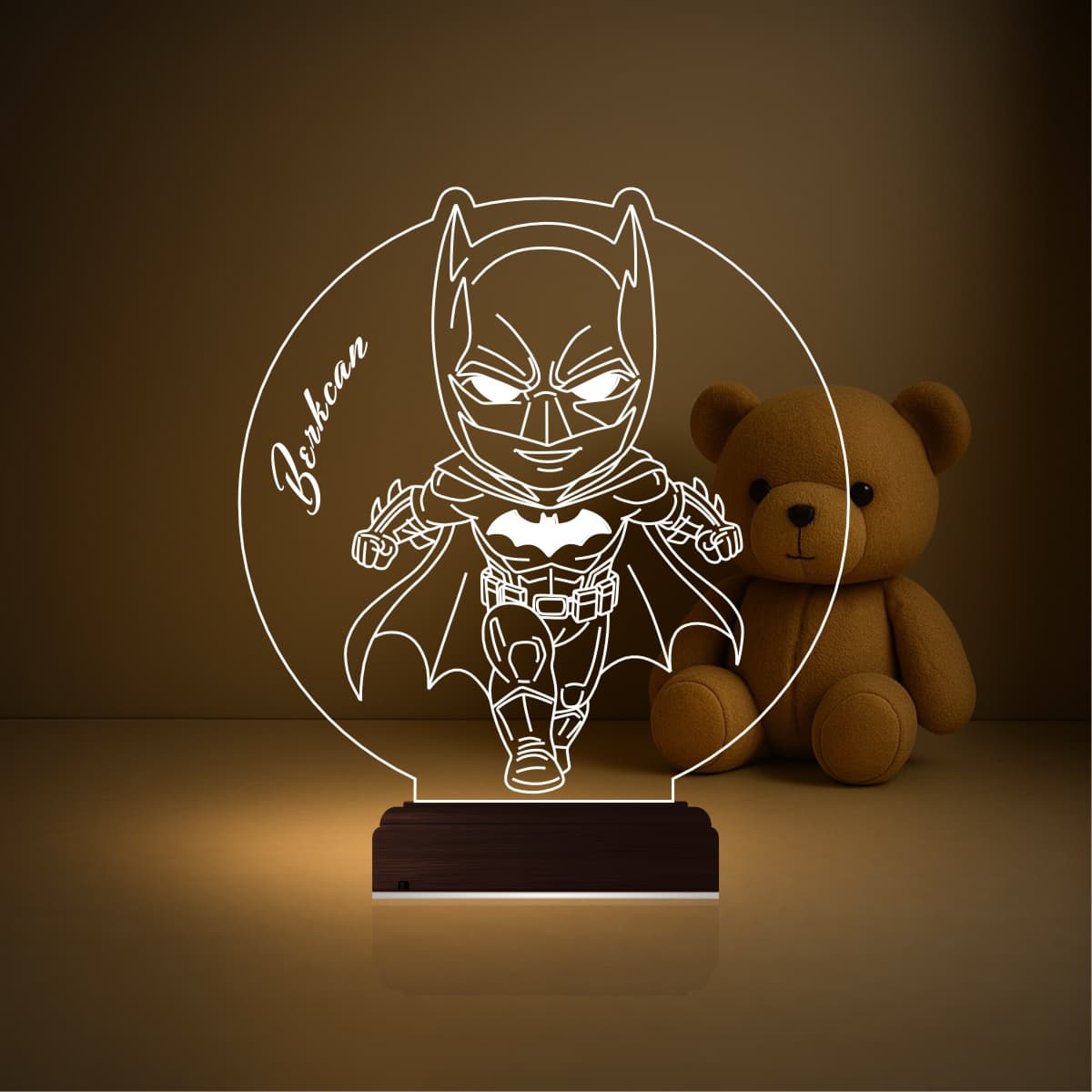 Бэтмен — 3D LED Ночник | Подарок ребёнку 5