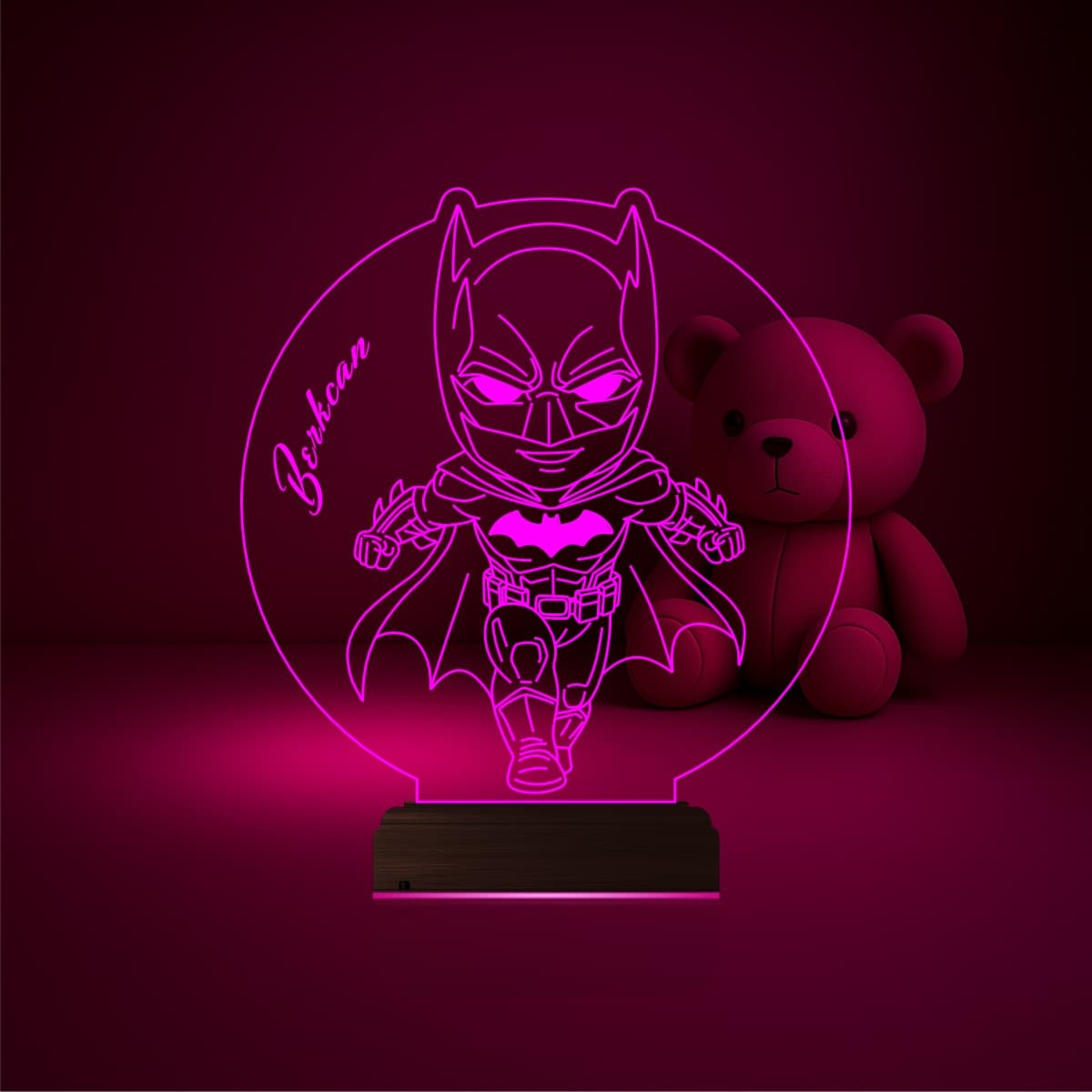 Бэтмен — 3D LED Ночник | Подарок ребёнку 6