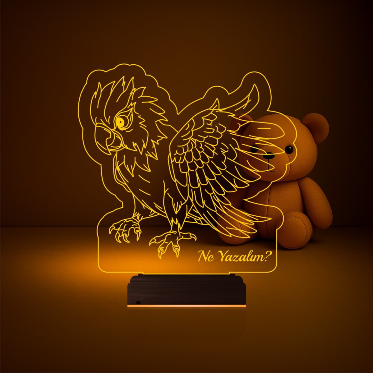 Попугай — 3D LED Ночник | Подарок ребенку или другу 2