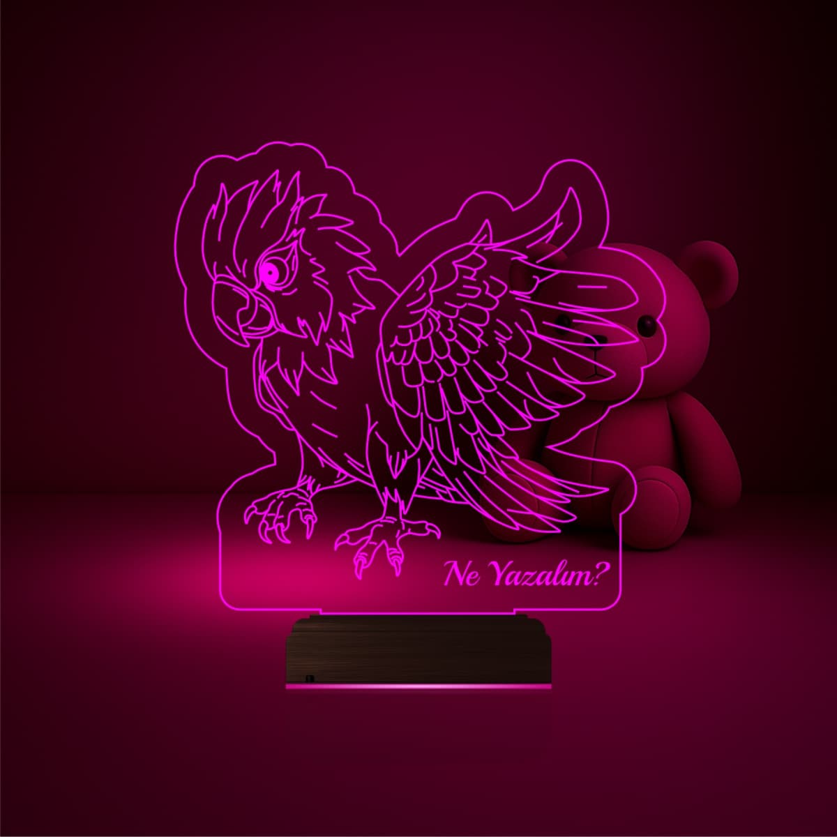 Попугай — 3D LED Ночник | Подарок ребенку или другу 6