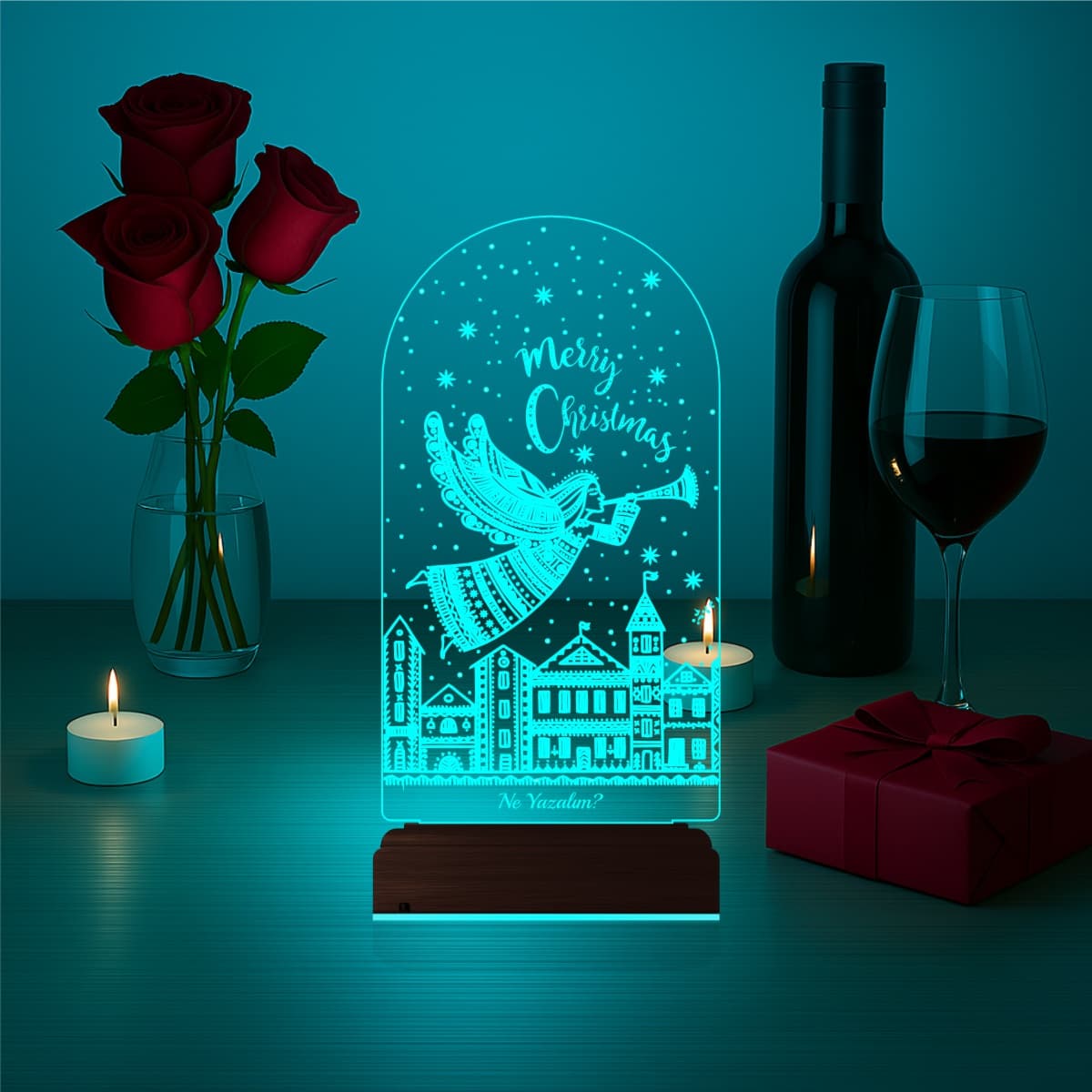 Рождественский Ангел — 3D LED Ночник | Подарок на Новый год 5