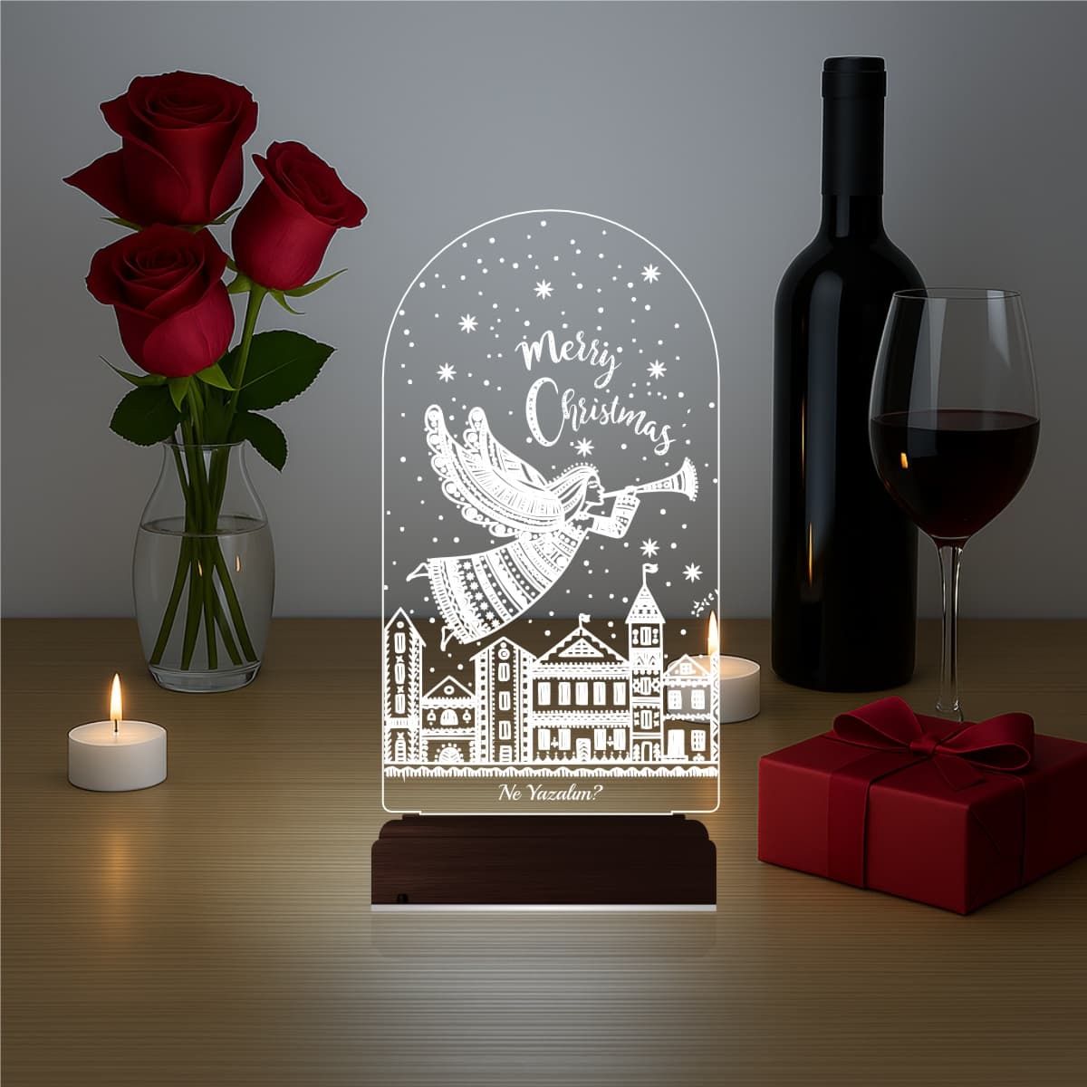 Рождественский Ангел — 3D LED Ночник | Подарок на Новый год 6