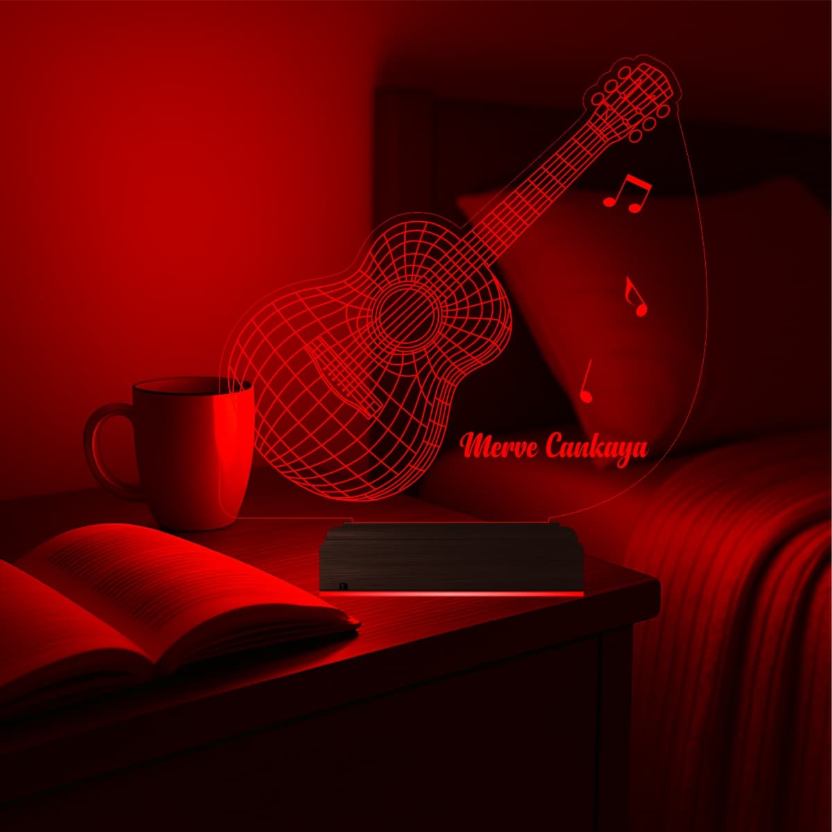 Гитара — 3D LED Ночник | Подарок любителю музыки 2