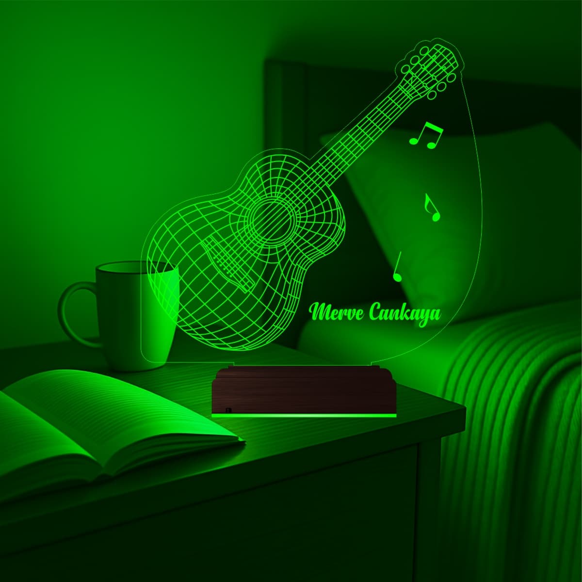 Гитара — 3D LED Ночник | Подарок любителю музыки 3