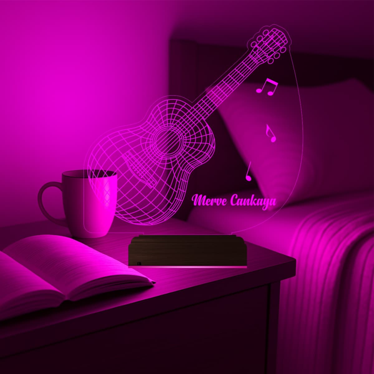 Гитара — 3D LED Ночник | Подарок любителю музыки 4
