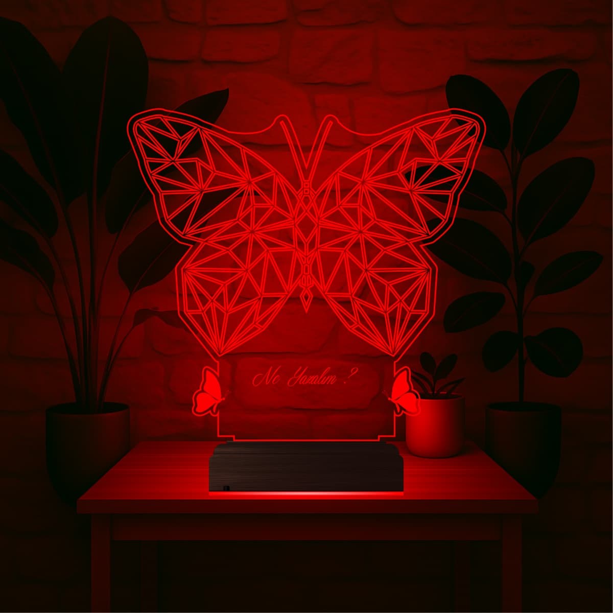 Геометрическая Бабочка — 3D LED Ночник | Подарок девушке 2