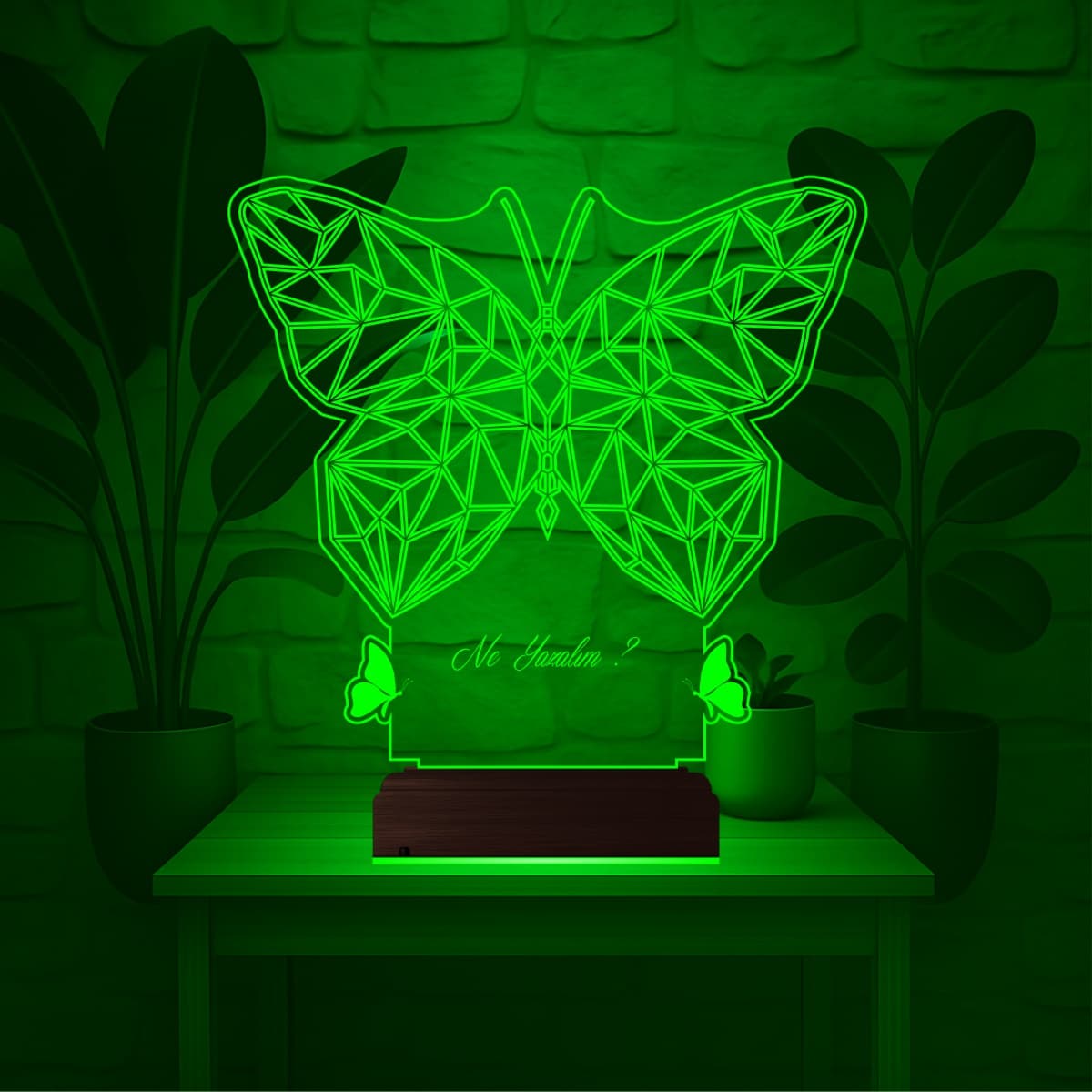 Геометрическая Бабочка — 3D LED Ночник | Подарок девушке 4