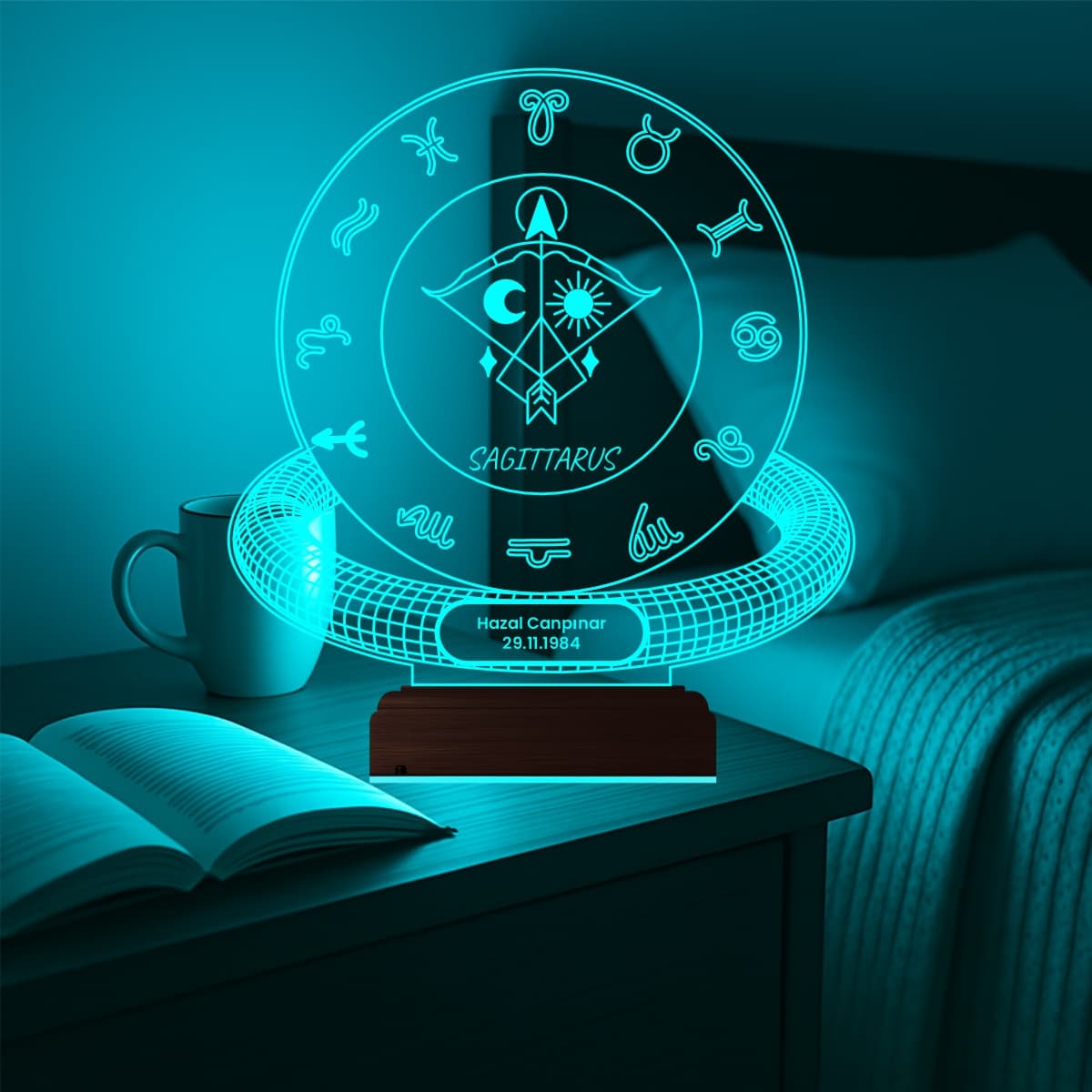 Стрелец — 3D LED Ночник | Именной подарок на день рождения 2