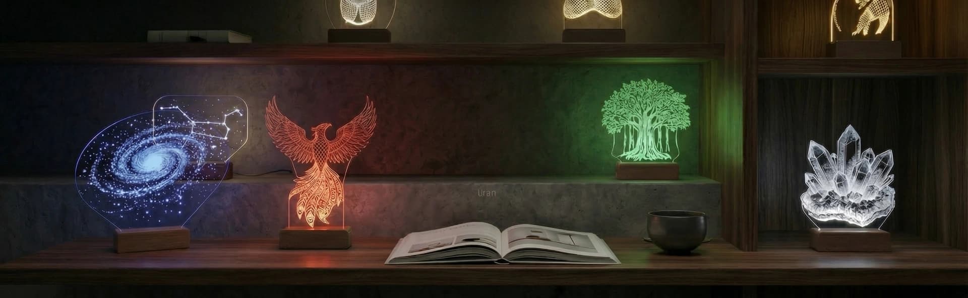 Коллекция LUMORA — 3D LED-светильники ручной работы