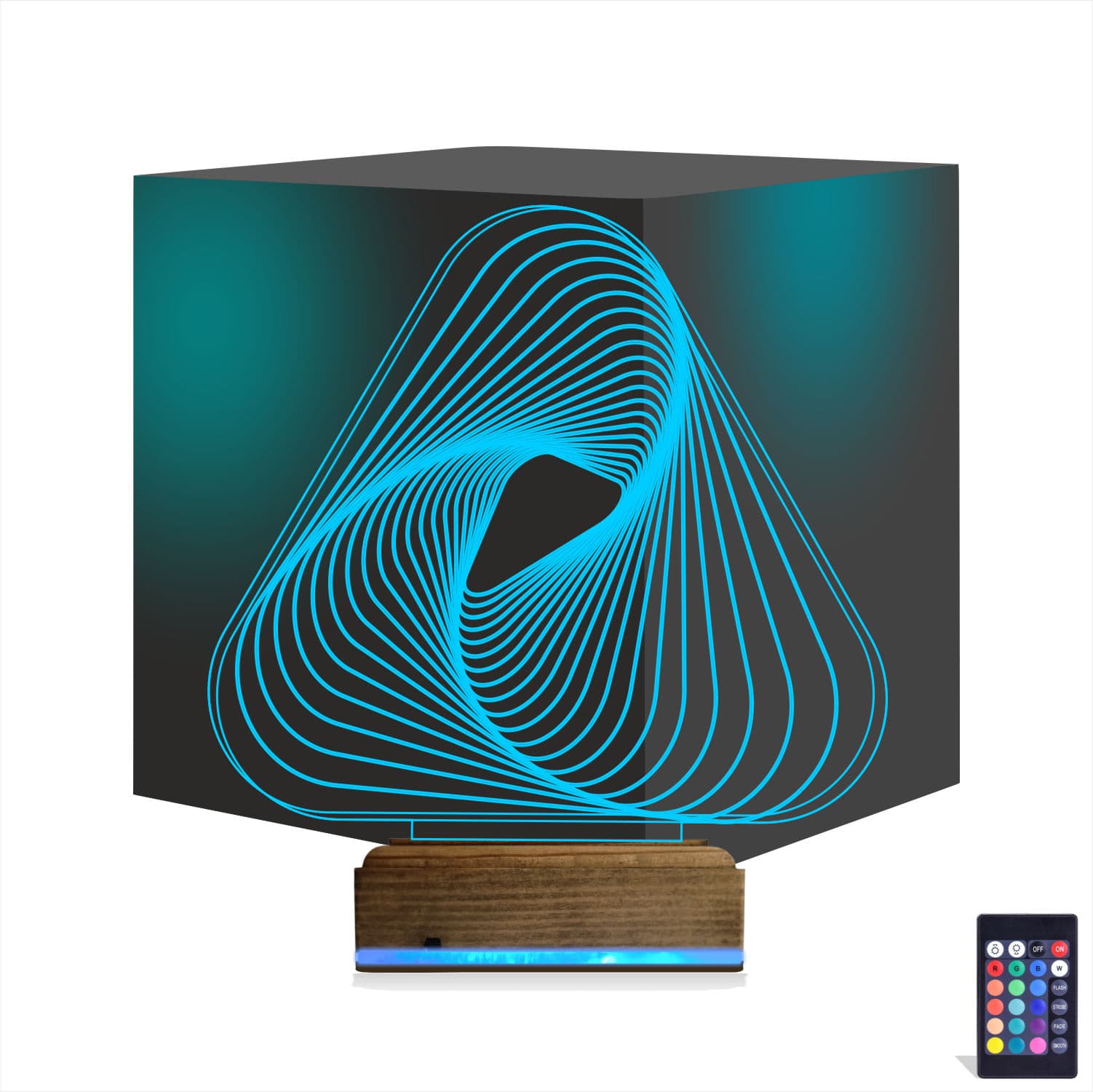 Абстрактная Спираль — 3D LED Ночник | Подарок на день рождения