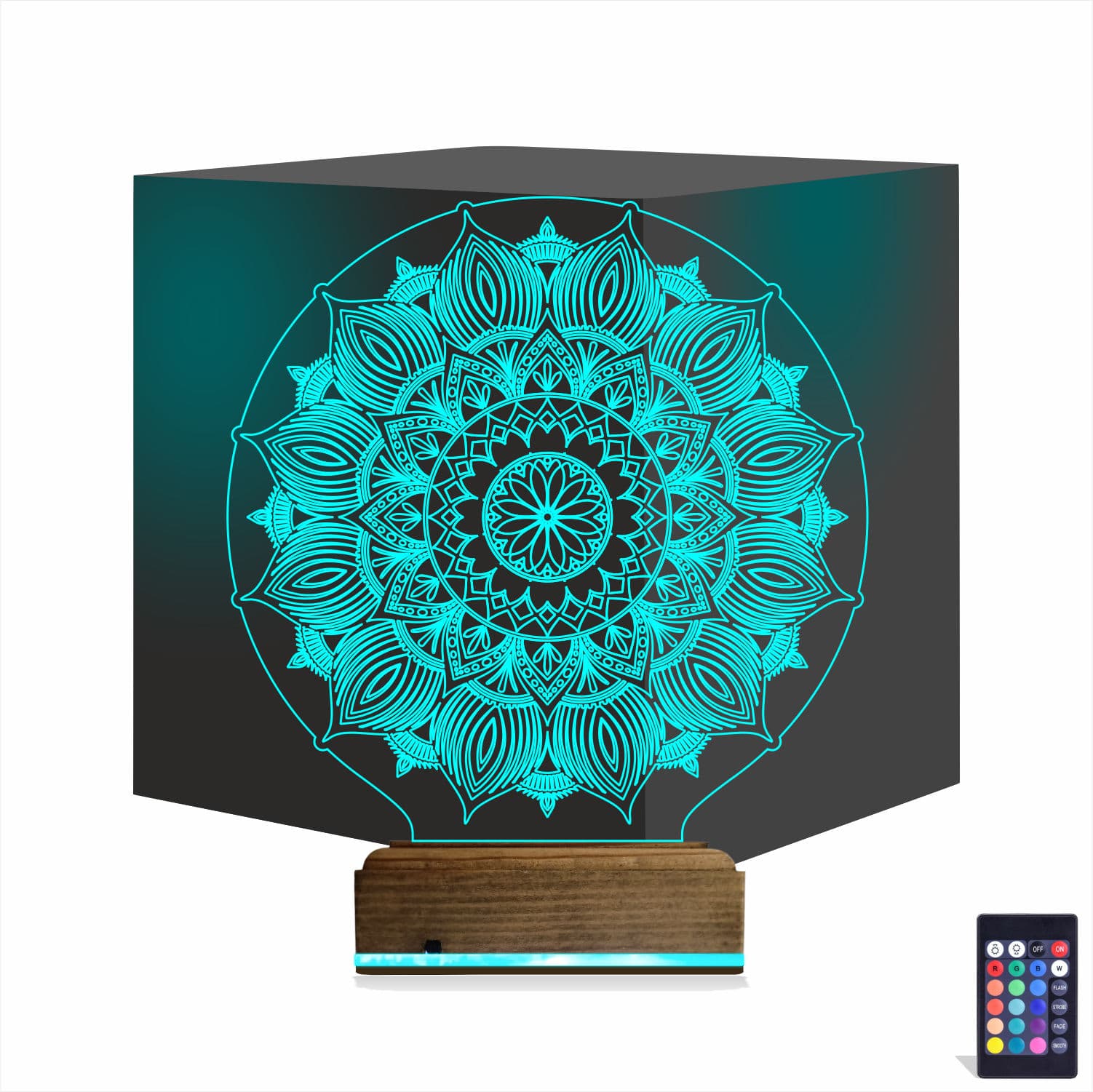 Мандала — 3D LED Ночник | Подарок для медитации и дома