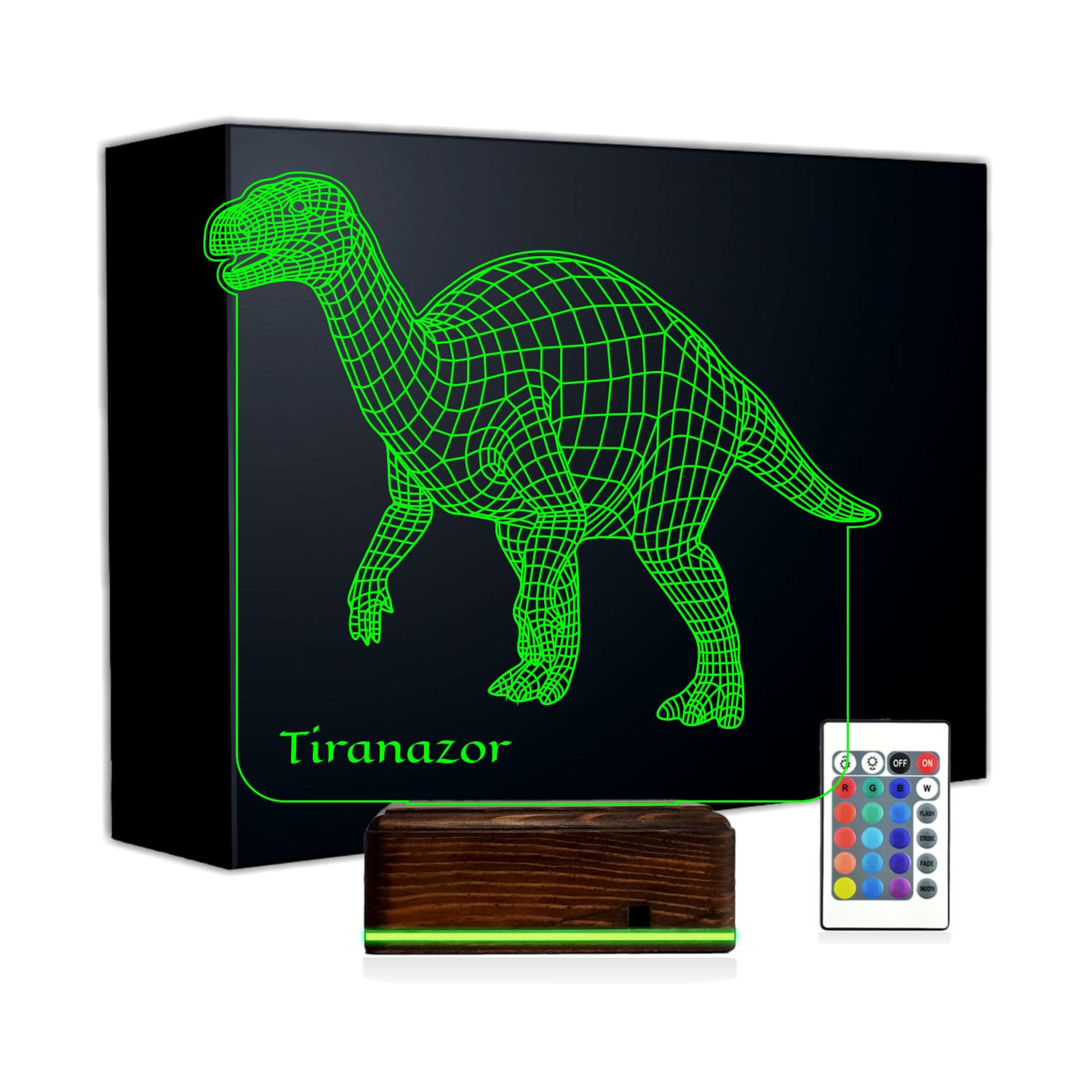 Динозавр — 3D LED Ночник | Подарок ребёнку