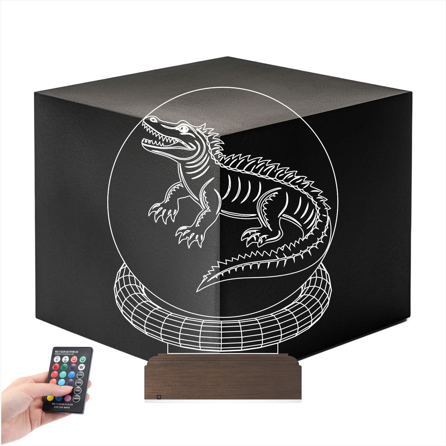 Крокодил — 3D LED Ночник | Подарок ребёнку