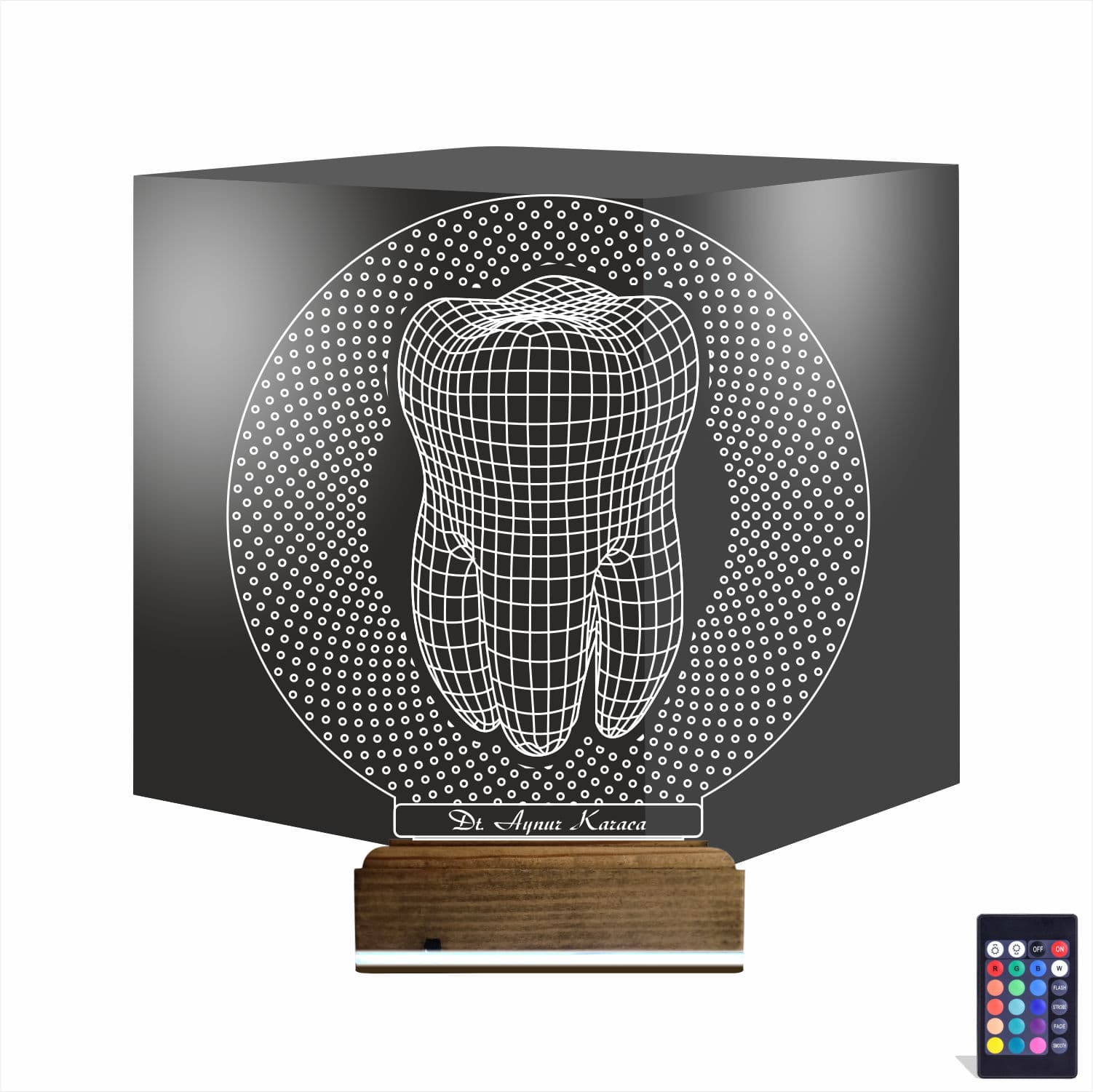 Зуб Стоматолога — 3D LED Ночник | Подарок врачу